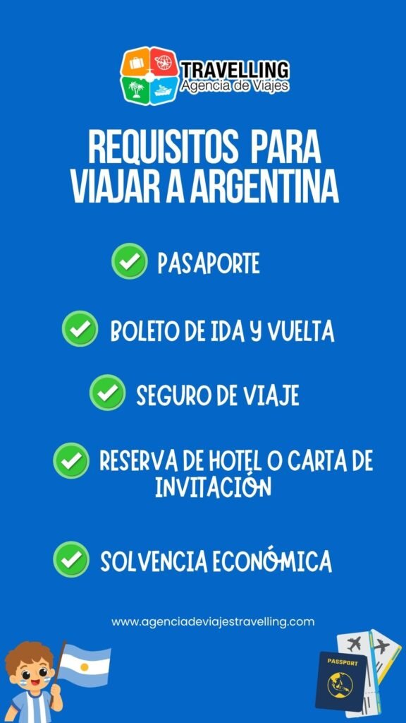 Requisitos migratorios para viajar a Argentina 