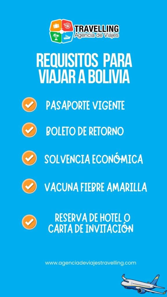 Requisitos para viajar a Bolivia Requisitos para viajar a Bolivia