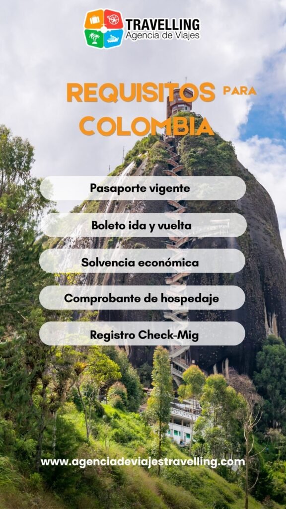 Requisitos migratorios para viajar a Colombia