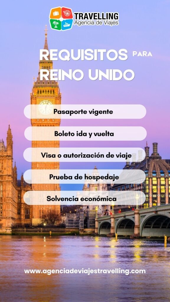 Requisitos migratorios para viajar a Reino Unido
