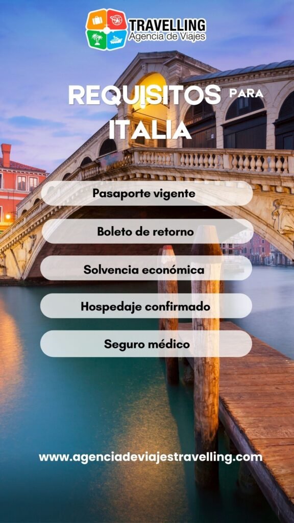 requisitos para entrar a italia requisitos para entrar a Italia